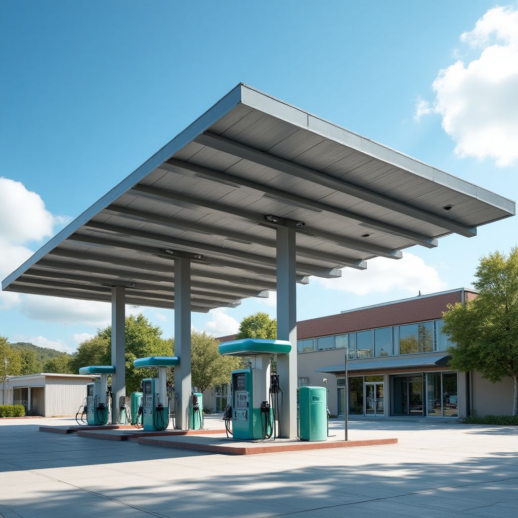 Implementación de energías alternativas en estaciones de servicio tradicionales